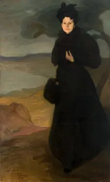 Portrait of Mademoiselle Valentine Dethomas, c. 1895. Creator: Zuloaga y Zabaleto, Ignacio (1870-1945)