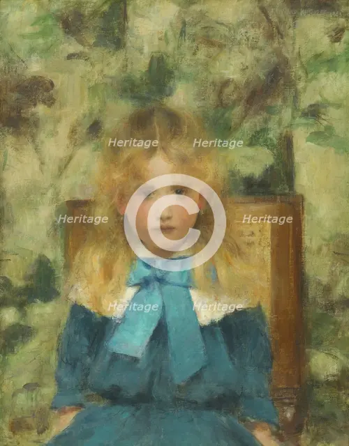 Portrait of Mademoiselle Van der Hecht, 1883. Creator: Khnopff, Fernand (1858-1921).