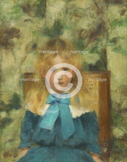 Portrait of Mademoiselle Van der Hecht, 1883. Creator: Khnopff, Fernand (1858-1921).