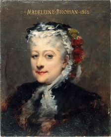 Portrait of Madeleine Brohant (1833-1900), member of the Comédie-Française, c1885. Creator: Louise Abbema