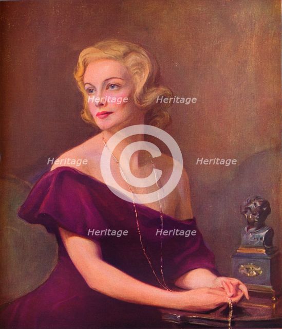 'Portrait of Madeleine Carroll', 1935, (1936). Creator: Philip de Laszlo.