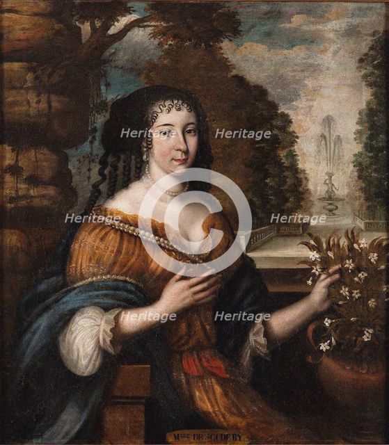 Portrait of Madeleine de Scudéry (1607-1701), 17th century. Creator: Anonymous.