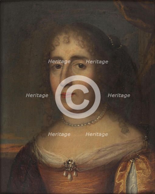 Portrait of Madeleine de Scudéry (1607-1701), 17th century. Creator: Anonymous.