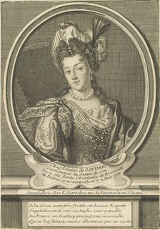 Portrait of Madeleine de Scudéry (1607-1701), c. 1710. Creator: Desrochers, Étienne-Jehandier (1668-1741)