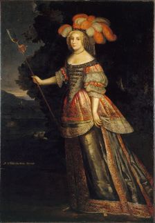 Portrait of Madeleine Fare Le Tellier, Duchess of Aumont (1646-1668), c1660. Creators: Charles Beaubrun, Henri Beaubrun