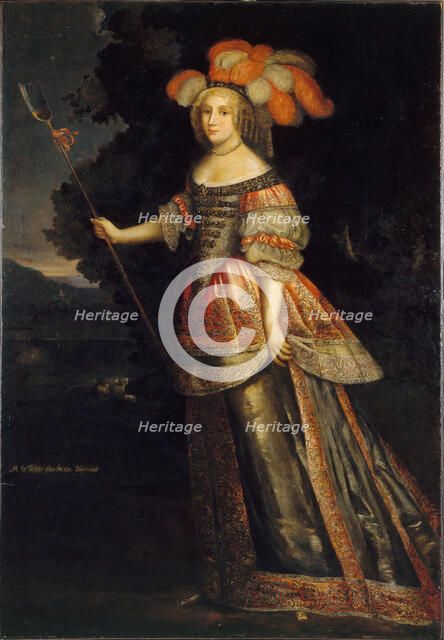 Portrait of Madeleine Fare Le Tellier, Duchess of Aumont (1646-1668), c1660. Creators: Charles Beaubrun, Henri Beaubrun.