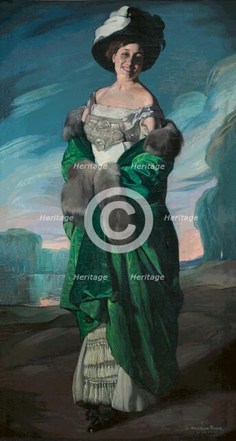 Portrait of Madeleine Picard, 1909. Creator: Zuloaga y Zabaleto, Ignacio (1870-1945).