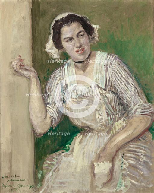 Portrait of Madeleine Pissard as Roxane (L'Amour medecin), 1921. Creator: Jacques Emile Blanche.