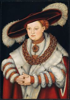 Portrait of Magdalena of Saxony, Wife of Elector Joachim II of Brandenburg, c. 1529. Creator: Lucas Cranach the Elder