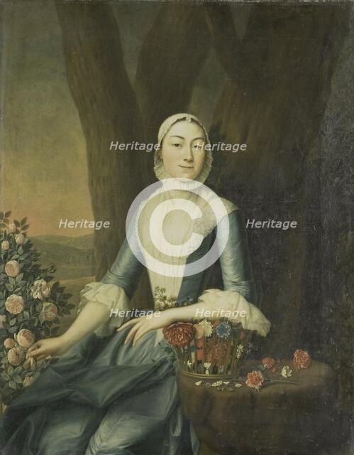 Portrait of Magdalena van Citters, Wife of Adriaen Isaac Hurgronje, c.1760. Creator: Anon.