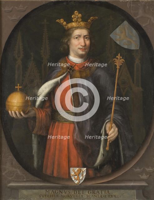 Portrait of Magnus Eriksson (1316-1374), King of Sweden and Norway.