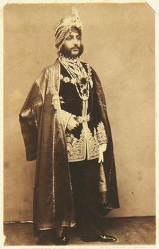 Portrait of Maharaja Duleep Singh (1838-1893), c. 1861. Creator: Anonymous