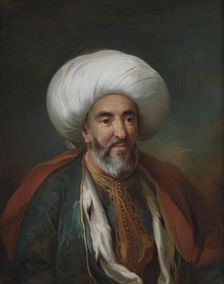 Portrait of Mahmud Agas, Ambassador of Tripolis, 1757. Creator: Carl Gustaf Pilo