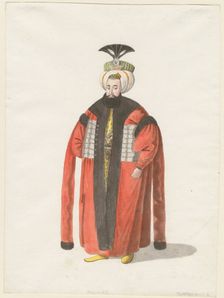 Portrait of Mahmud II (1785-1839), Sultan of the Ottoman Empire, ca 1820. Artist: Anonymous