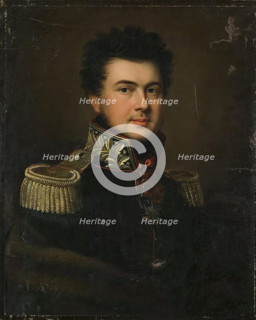 Portrait of Major General I.I. Sabir, 1814. Creator: János Rombauer.