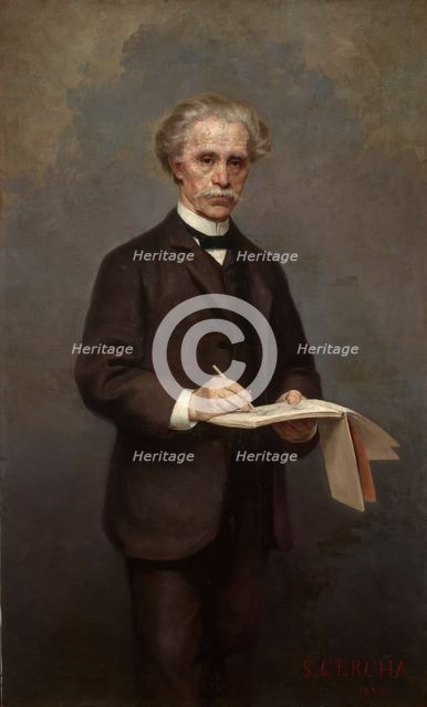 Portrait of Maksymilian Cercha, 1894. Creator: Stanislaw Cercha.