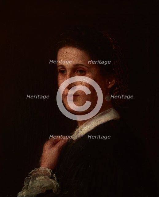 Portrait of Malwina Ramloff, Artist's Fiancée, before 1858. Creator: Wladyslaw Luszczkiewicz.