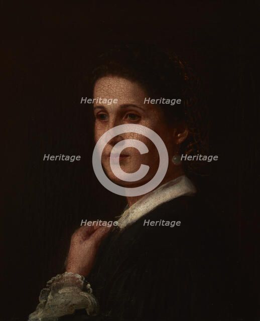 Portrait of Malwina Ramloff, Artist's Fiancée, before 1858. Creator: Wladyslaw Luszczkiewicz.