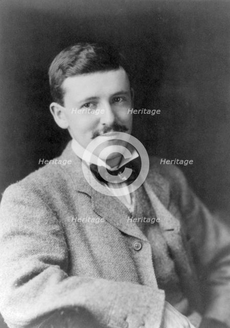 Portrait of man, head-and shoulders, facing right, between c1890 and c1910. Creator: Frances Benjamin Johnston.