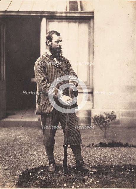 Portrait of Man in Hunting Garb, ca. 1856-59. Creator: Horatio Ross.