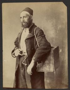 Portrait of man wearing fez, about 1870-1880. Creator: Unknown