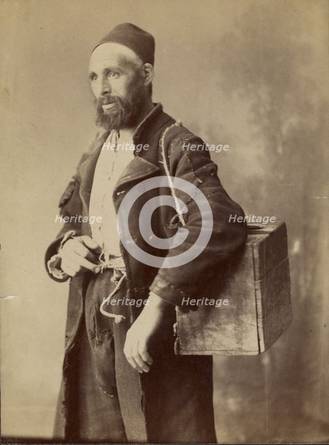 Portrait of man wearing fez, about 1870-1880. Creator: Unknown.