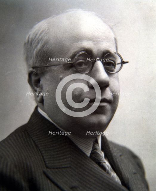 Portrait of Manuel Azaña Díaz (1880-1940) Spanish writer and politician, he was president of gove…