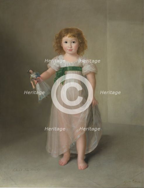 Portrait of Manuela Téllez-Girón, 1797. Creator: Agustin Esteve y Marqués.