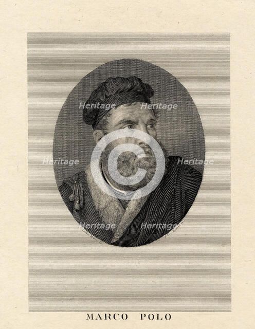 Portrait of Marco Polo, 1812. Creator: Matteini; Teodoro (1753-1831).