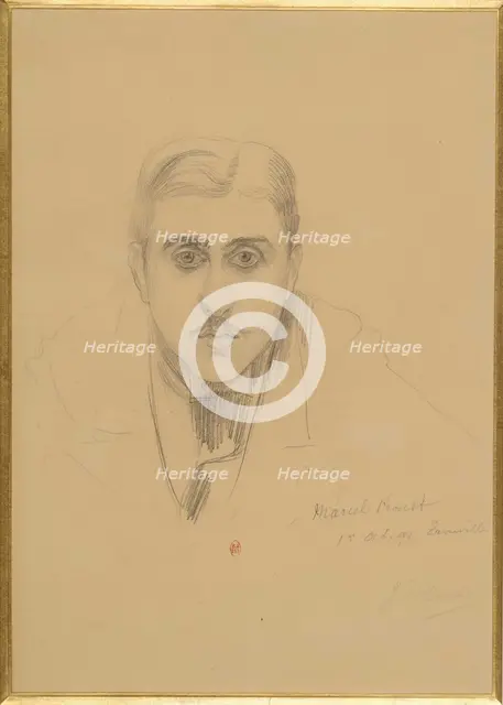 Portrait of Marcel Proust , 1891. Creator: Blanche, Jacques-Émile (1861-1942).