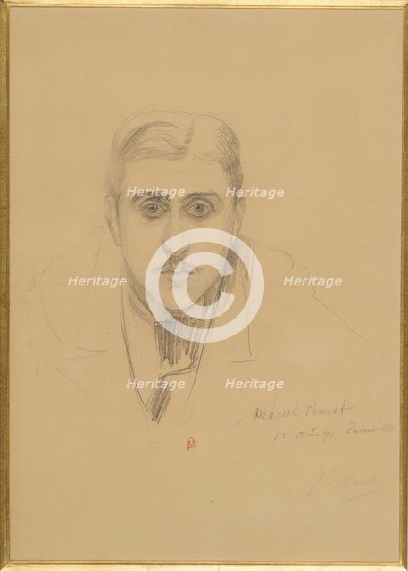 Portrait of Marcel Proust , 1891. Creator: Blanche, Jacques-Émile (1861-1942).