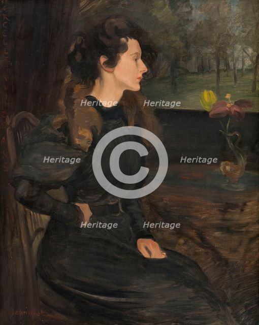 Portrait of Marcelle Jeanniot aged fifteen, 1896. Creator: Pierre Georges Jeanniot.