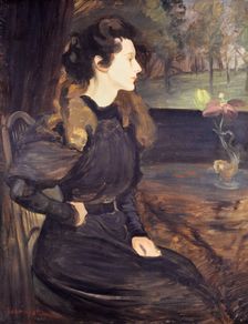 Portrait of Marcelle Jeanniot aged fifteen, 1896. Creator: Pierre Georges Jeanniot