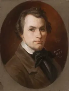 Portrait of Marcus Larsson, 1855. Creator: Maria Rohl