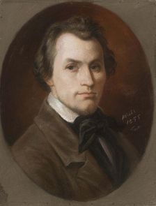 Portrait of Marcus Larsson, 1855. Creator: Maria Rohl