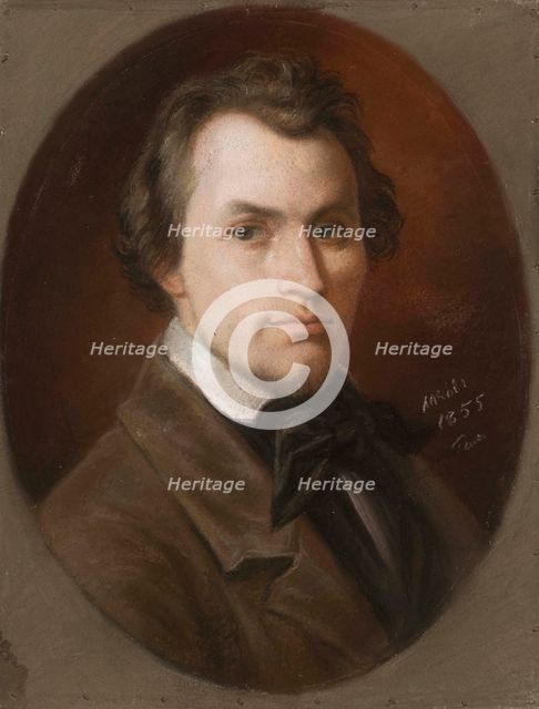 Portrait of Marcus Larsson, 1855. Creator: Maria Rohl.