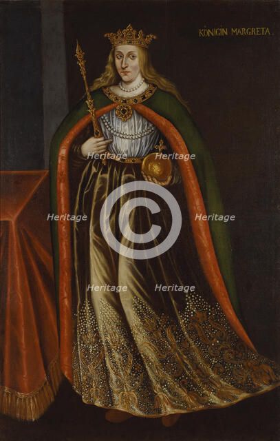Portrait of Margaret I of Denmark (1353-1412).