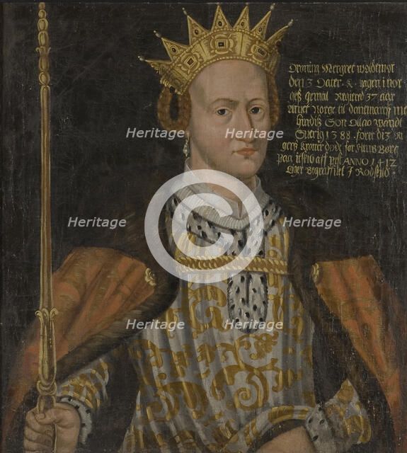 Portrait of Margaret I of Denmark (1353-1412).