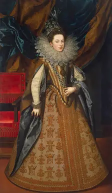 Portrait of Margaret of Savoy, Duchess of Mantua, 1608. Creator: Frans Pourbus the Younger