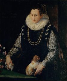 Portrait of Margaret of Valois (1553-1615), 1590. Creator: Anonymous