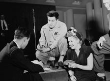 Portrait of Margaret Whiting and Johnny Desmond, New York, N.Y., 1946. Creator: William Paul Gottlieb