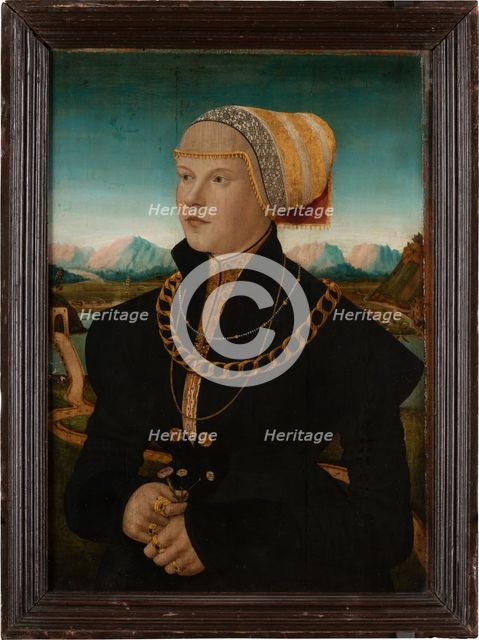 Portrait of Margarete Stralenberg, née Stalburg, 1526. Creator: Conrad Faber von Creuznach.