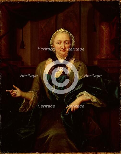 Portrait of Margaretha Trip, Wife of Hendrik van de Poll, 1754. Creator: Jan Maurits Quinkhard.
