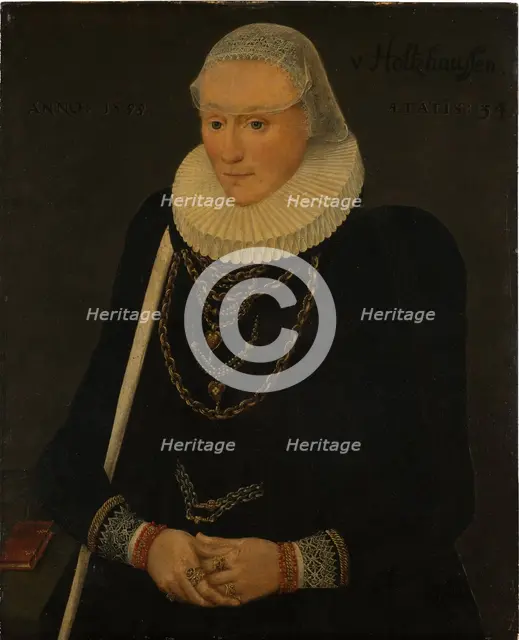 Portrait of Margaretha Völker, née Holzhausen, 1588. Creator: Unknown.