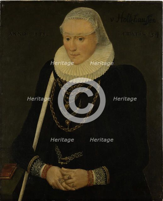 Portrait of Margaretha Völker, née Holzhausen, 1588. Creator: Unknown.
