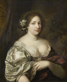 Portrait of Margaretha Godin (d. 1694), wife of the artist, 1660-1684. Creator: Gaspar Netscher