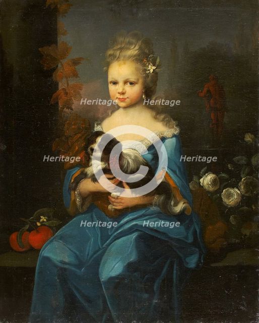 Portrait of Margarethe Sophie Leonore von Holzhausen (?), c1750. Creator: Anton Wilhelm Tischbein.