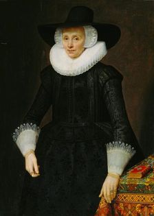 Portrait of Margarita Courten (1564-1640), 1625. Creator: Salomon Mesdach