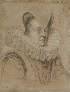 Portrait of Margherita, Duchess of Ferrara, early 17th century Artist: Ottavio Mario Leoni