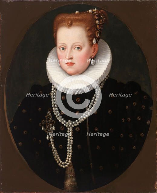 Portrait of Margherita Gonzaga (1564-1618), Duchess of Ferrara, ca 1590. Creator: Anonymous.